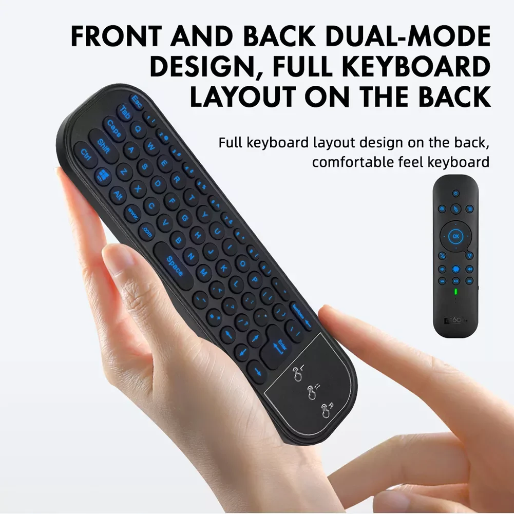 

NEW 2.4G Wireless Remote Control Bluetooth-compatible 5.0 Air Mouse Backlight Remote Control 6-axis Gyroscope Dual Modes for And
