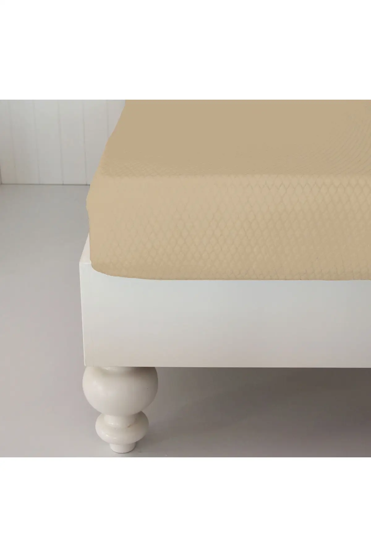 

Elastic Towel Sheets Baklava Patterned Cotton-Polyester Beige Double Set Sheets & Sheets Bedroom Textile Home