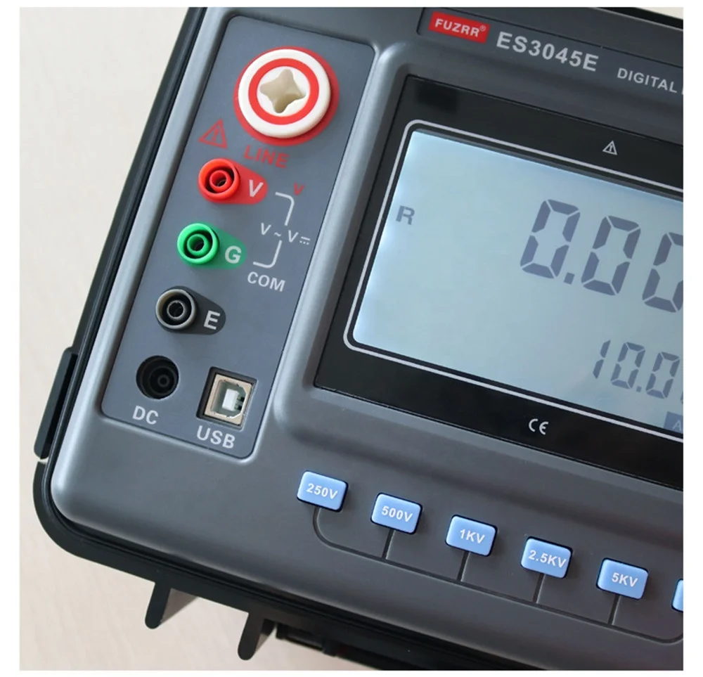 ZXY FUZRR ES3045F Портативный тестер сопротивления изоляции 100 В; 250 В; 500 В; 1000 В; 2500 В; 5 кВ, 10 кВ, 15 кВ (art.: 3920d24b0809c) - 3920d24b0809c