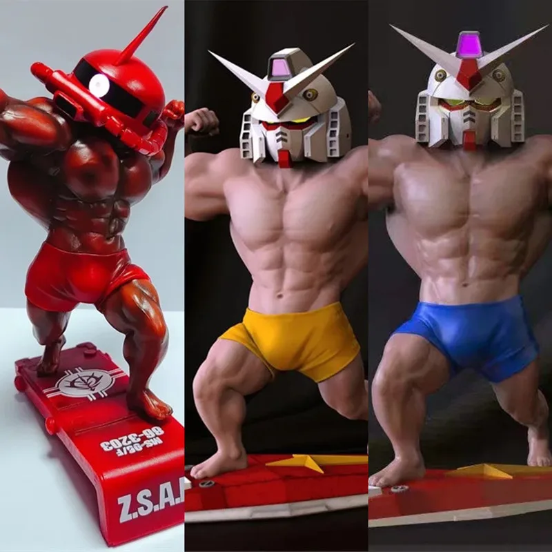 

Muscle GUNDAM ZAKU Anime Model Decoration Trend Model Doll Hand-made Toys Boy Girl Children Gift