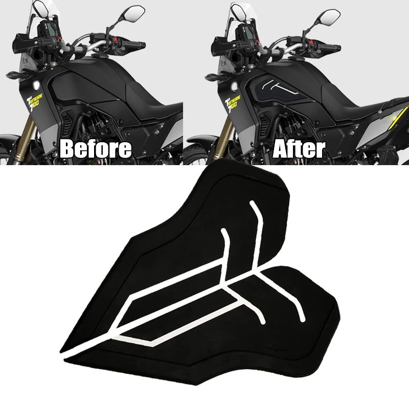 

For YAMAHA Tenere 700 XTZ XTZ700 XT700Z T7 2018 2019 2020 2021 Motorcycle Tank Side Traction Pads Knee Anti Slip Sticker Decal