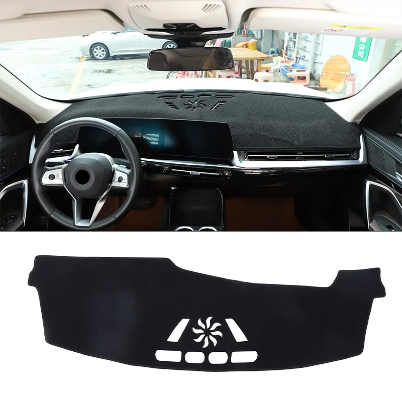 LHD для BMW U10 U11 X1 IX1 2023 2024 2025 черный коврик приборной панели автомобиля затеняющий