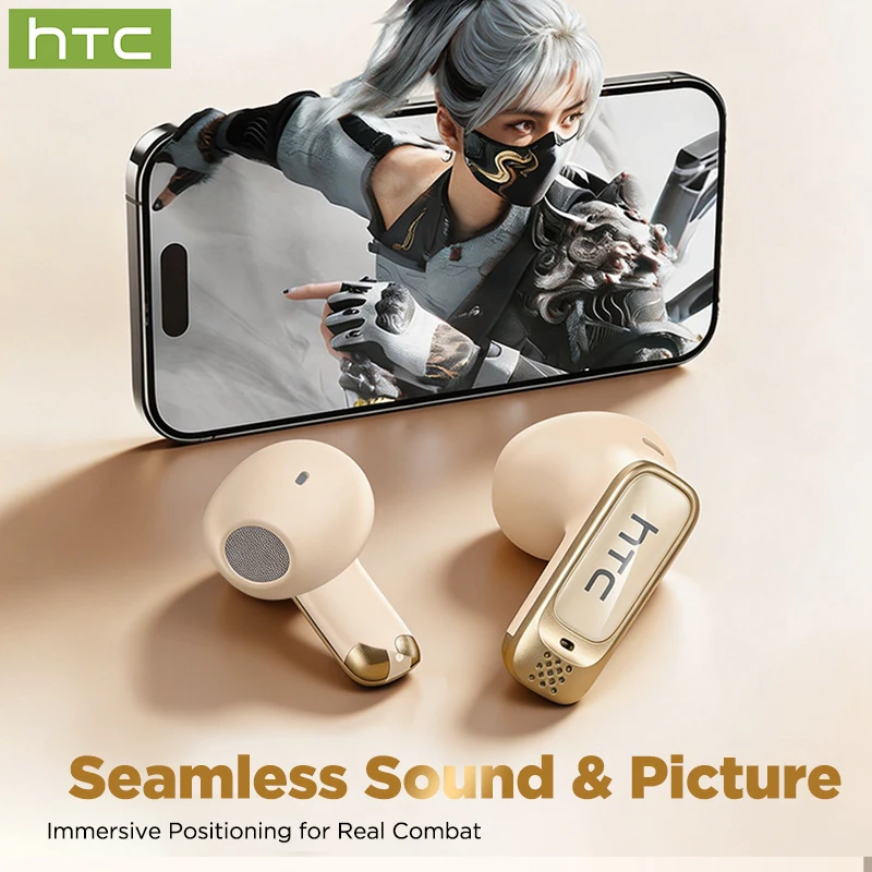 Беспроводные наушники HTC NE72 Bluetooth TWS с ИИ-переводом, комфортные спортивные внутриканальные наушники с ультрадолгим временем автономной работы (art.: 3920db6151d0b) - 3920db6151d0b