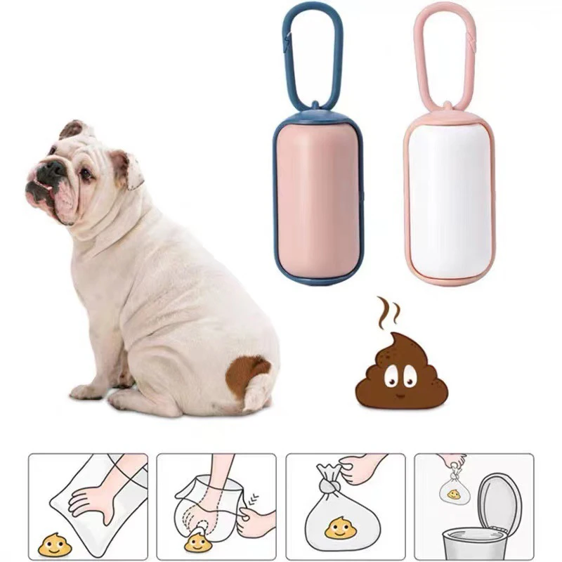 

Dog Poop Biodegradable Bag Dispenser Garbage Bag Dispenser, Reasonable Storage Garbage Bag Economical for Daily Use