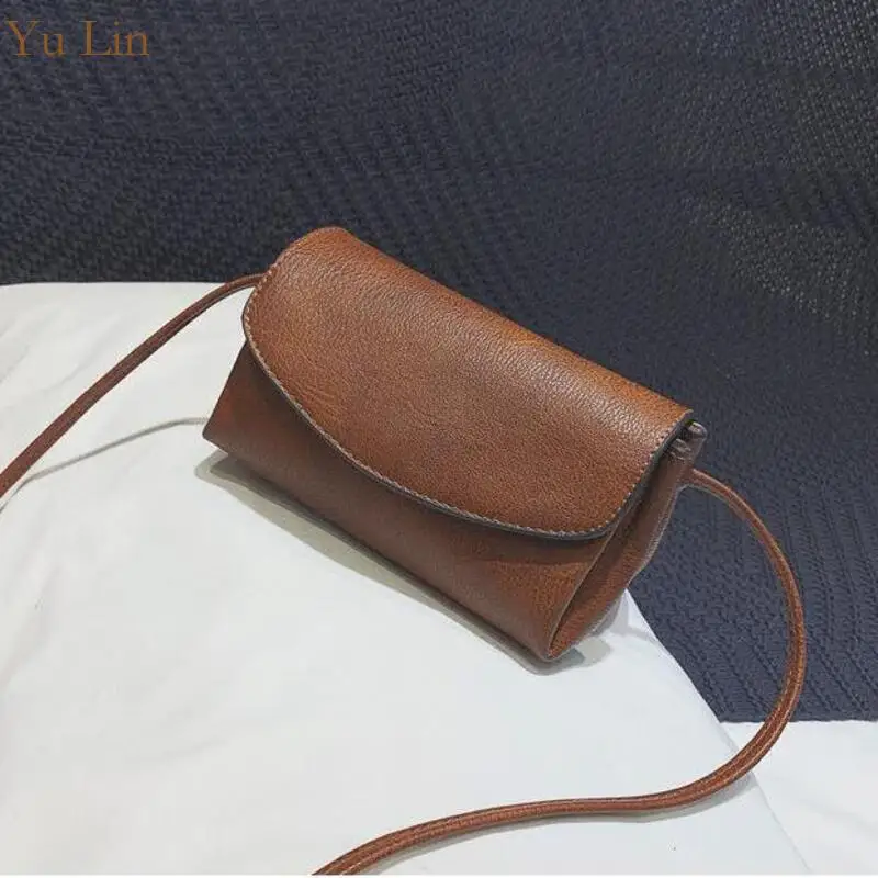 

Vintage one-shoulder bag small square bag mobile phone bag simple all-in-one one-shoulder crossbody handbag ladies
