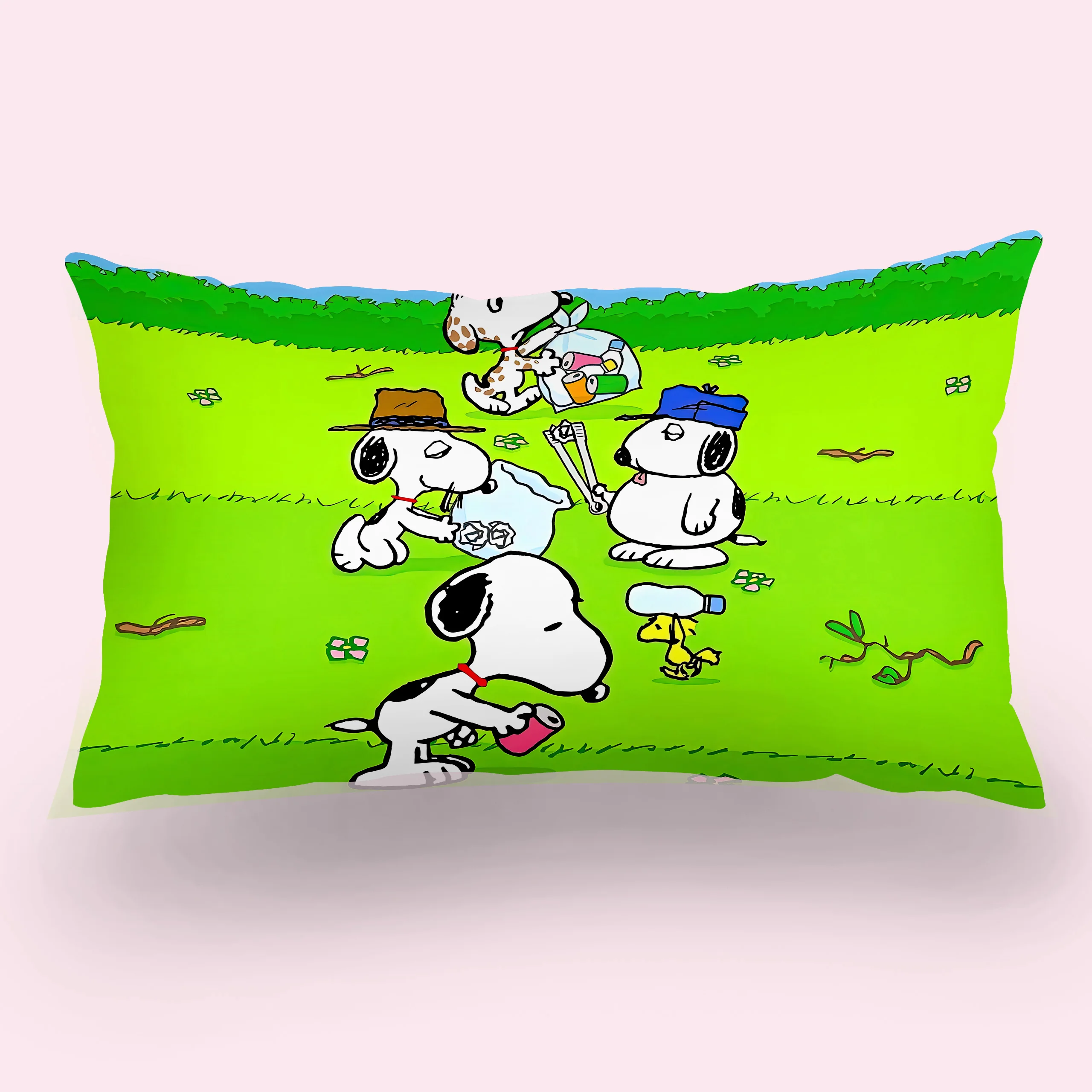 Горячая S-Snoopies прямоугольная наволочка с двусторонним принтом прикроватная