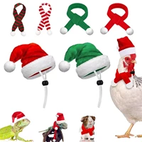 pets scarf hat set cats dogs christmas hat sets cute mini red pet hats with warmer adjustable scarf to welcome the merry