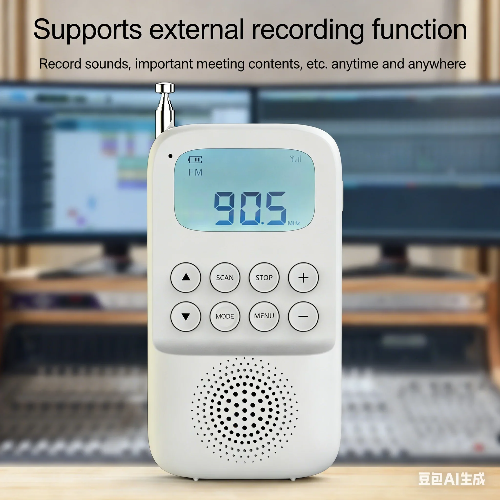Фото Портативная колонка с Bluetooth 5.0, FM/AM-приемник, MP3-плеер с поддержкой карт TF, функция записи голоса, разъем для наушников 3,5 мм и зарядка Type-C №2