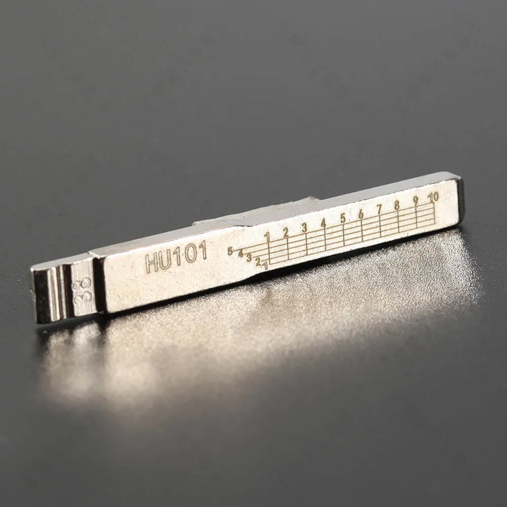 10PCS/LOT HU101 Engraved Line Key Blade For Ford Focus Fiesta Mondeo Volvo Jaguar Scale Shearing Teeth Cutting Blank 2 IN 1 - купить по