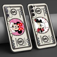 mickey mouse case for samsung galaxy s22 s20 fe s21 ultra 5g soft phone cover s10 plus s10e s9 s8 black capas dollar hello ketty