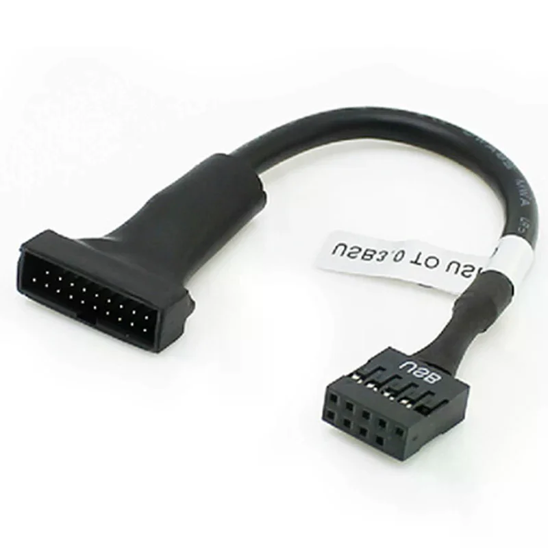 Фото Переходник-кабель с 19/20-контактным разъемом USB 3.0 (женский) на 9-контактный разъем USB 2.0 (мужской) для материнской платы №2