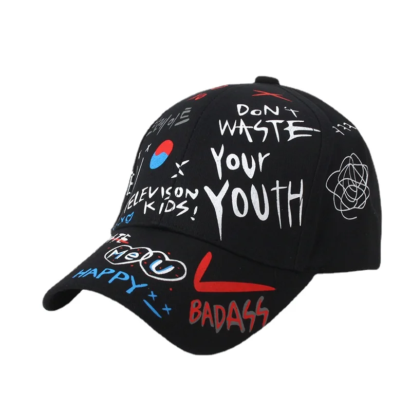 

Fashion Graffiti Baseball Caps for Men Women Outdoor Cotton Hip Hop Snapback Cap Summer Unisex Streetwear Sun Dad Hats