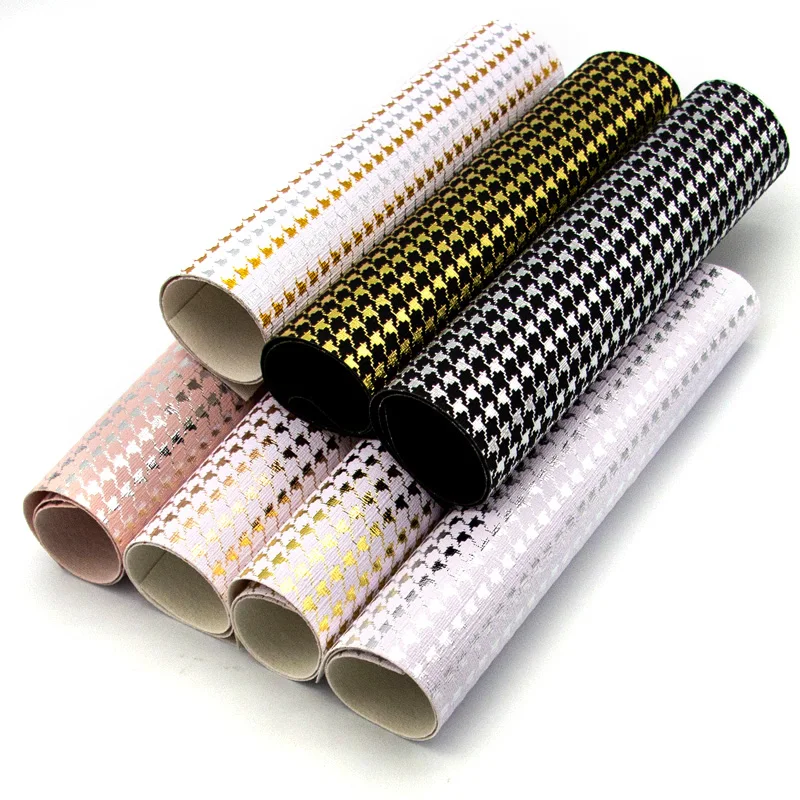 

Bird Printed Metallic Vinyl PVC Faux Leather Artificial Fabric for Making Shoe/Bag/Decoration/Cover/Craft/Garment