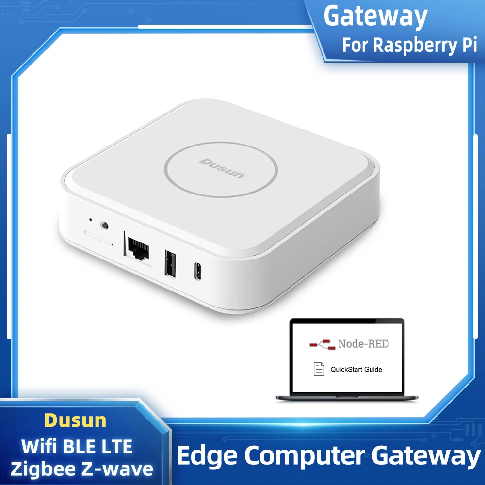 

Программируемый шлюз Dusun BLE Zigbee Z-wave Wi-Fi LTE, шлюз Raspberry Pi для разработчика для RPI 4B 3B + 3B