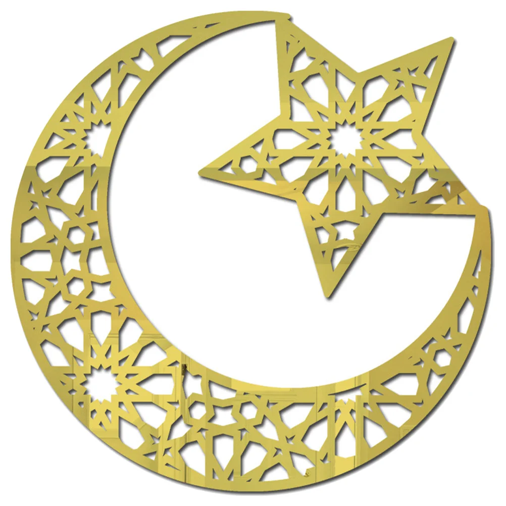 

Wall Decalmoon Sticker Acrylic Star Nursery Kids Self Decoration3D Removable Ceiling Adhesive