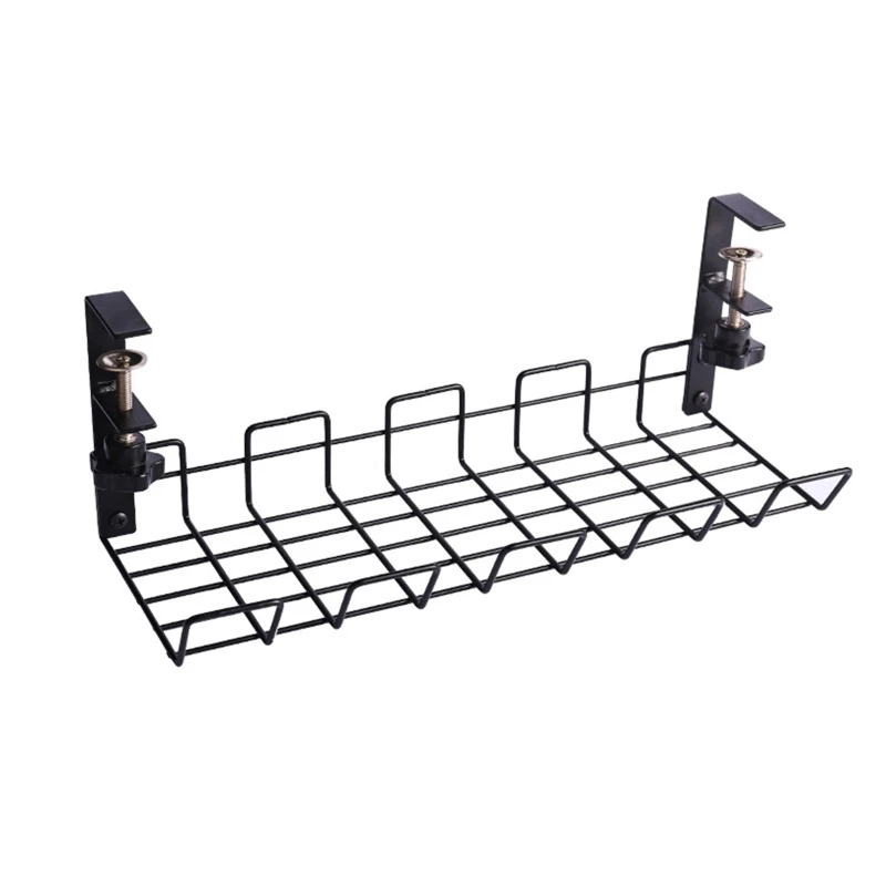 

Under Table Storage Rack Cable Management Tray Desk Bottom Socket Holder Hanging Rack Line Finishing Home Office