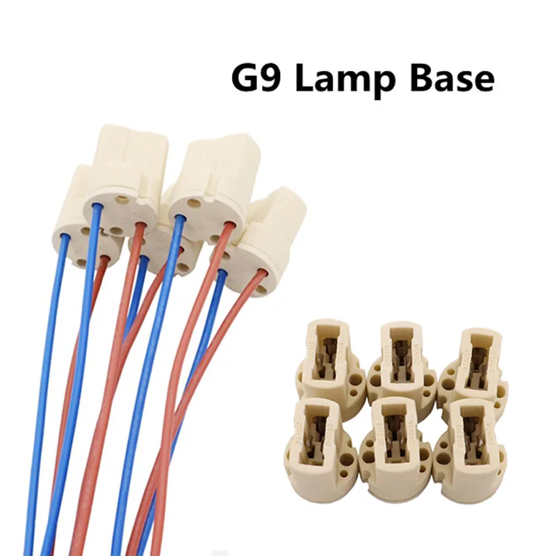 

Цоколь лампы G9 QvvCev керамический 2/5 шт