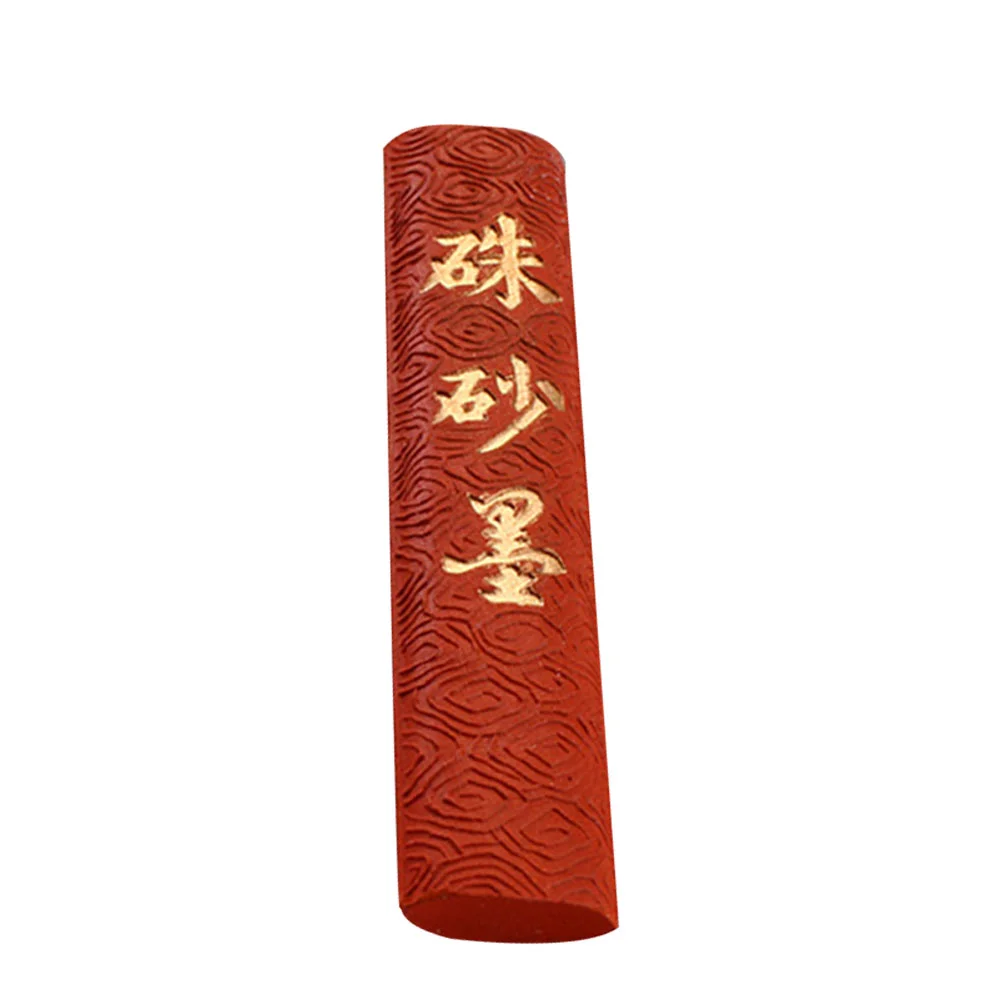 

Ink Stick Calligraphy Chinese Painting Strip Japanese Oil Soot Block Sumi Inkstone Traditional Supplies Stone Red Paste Student