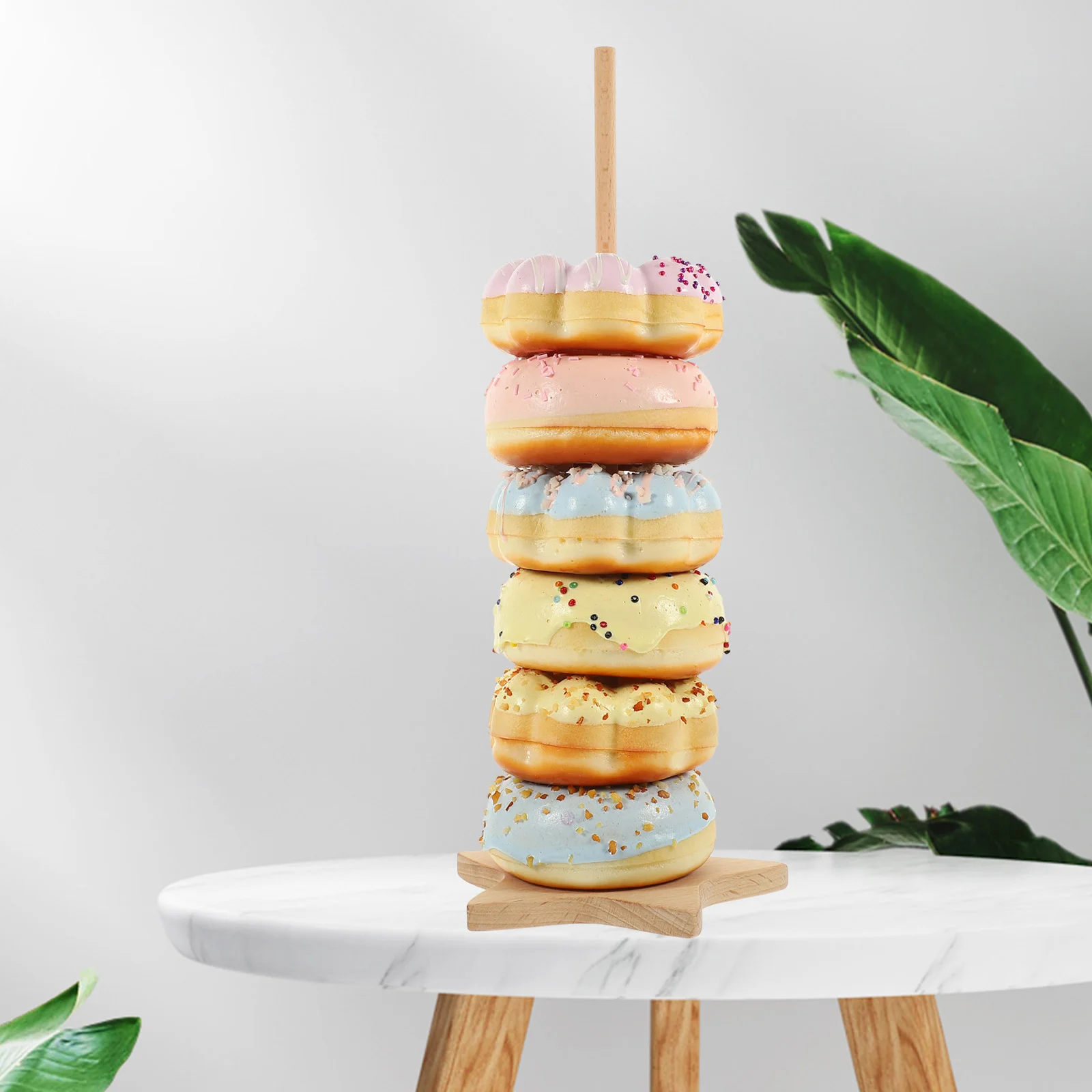 

Donut Stand Children Party Pegboard Display Stand Wedding Shelf Holder Storage Creative Decorative Bun