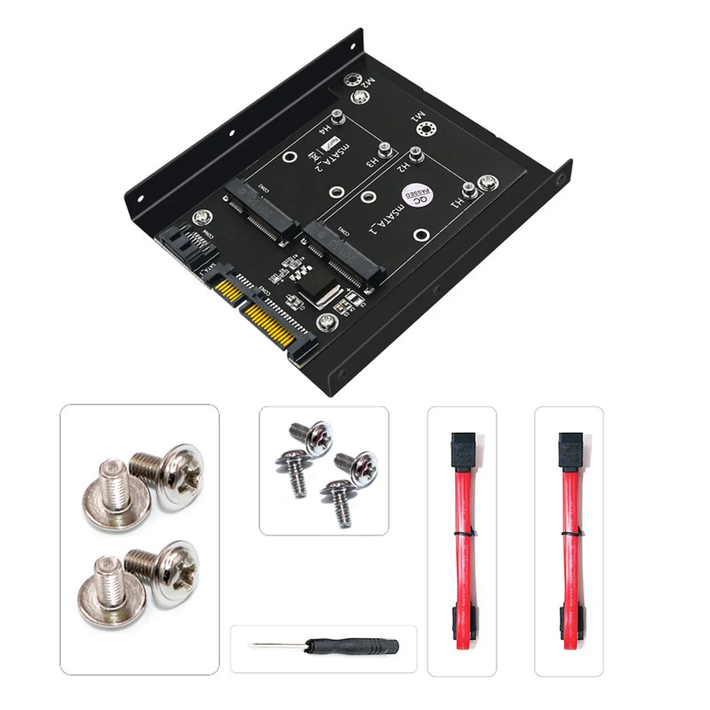 mSATA Enclosure Replacement Double mSATA to Double SATA III SSD Reader