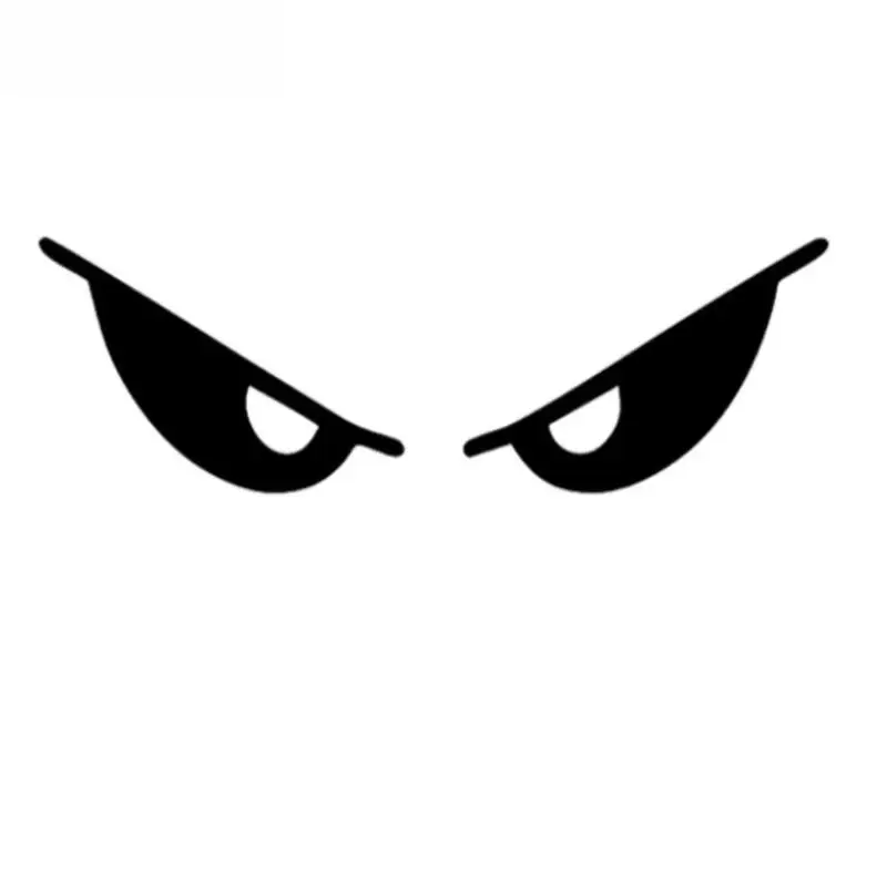 

1Pc PET Reflective Car Sticker Angry Eyes Shape Body Motorcycle Helmet Sticker Personalized Decorative Helmet Creative Sticker