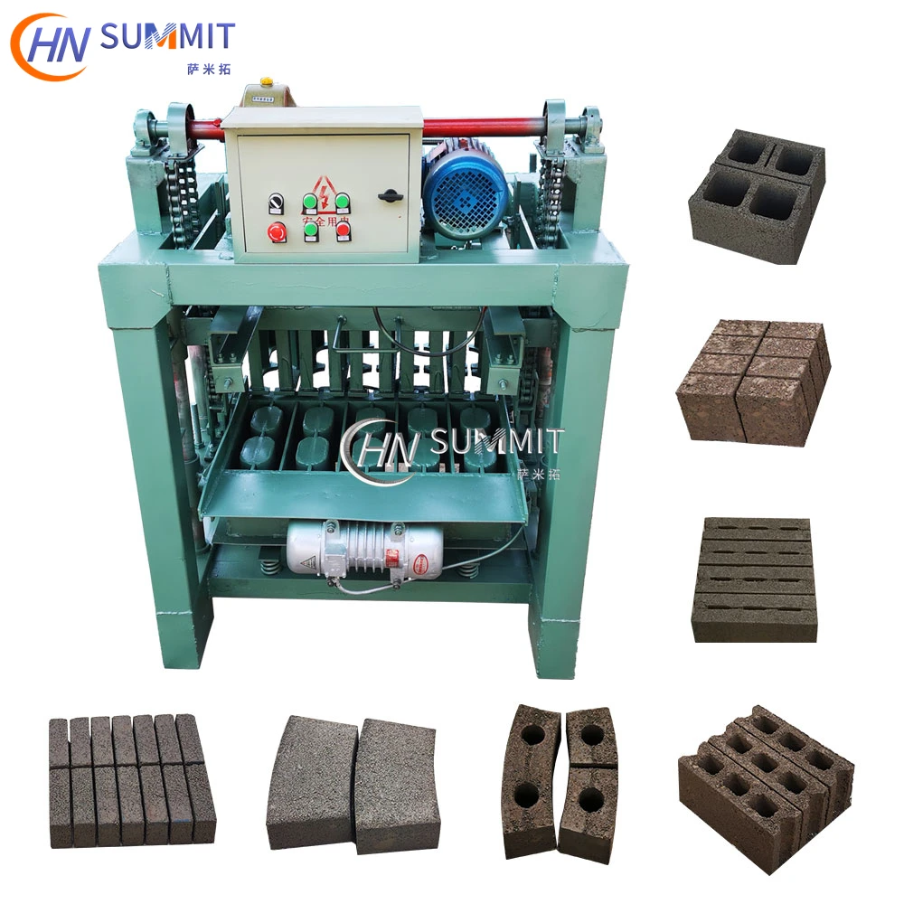 Automatic Concrete Cement Clay Fly Ash Sand Hollow Paving Stone Brick Making Machine Construction Machine