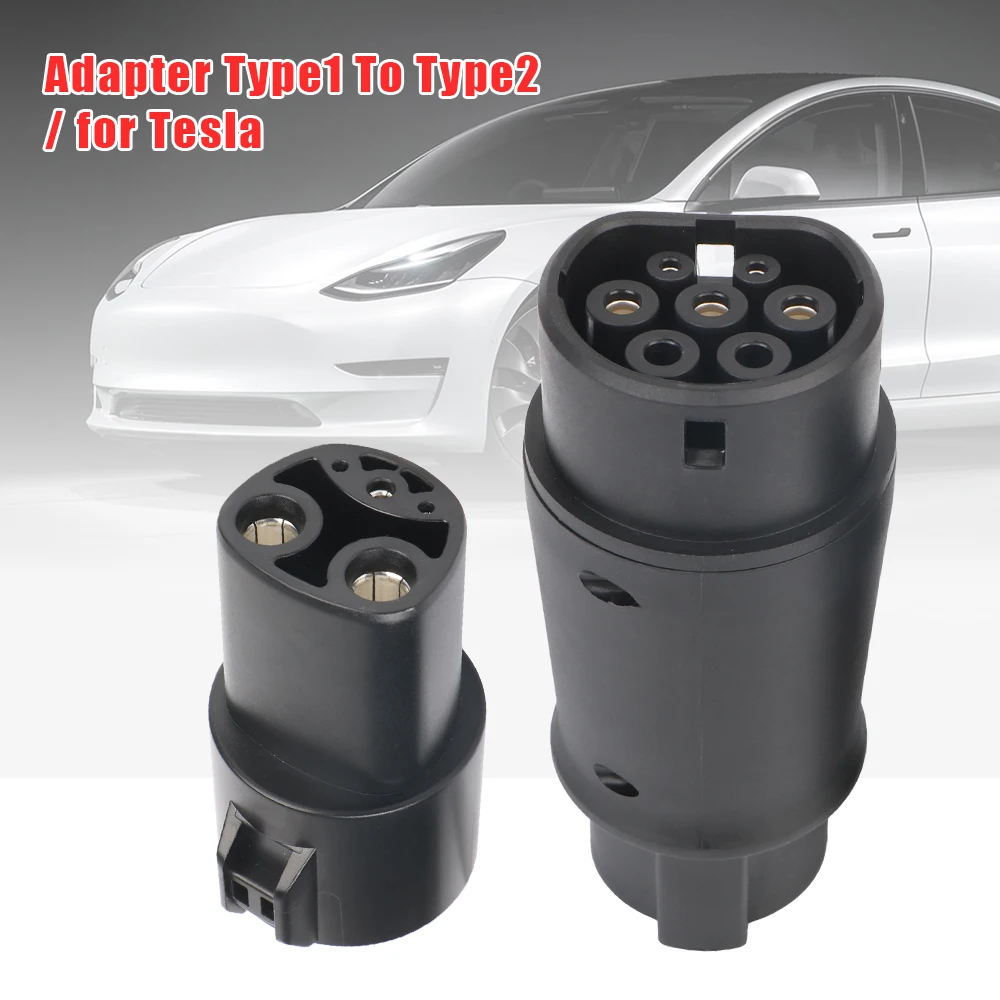 

Car Accessories EV Charger Connector 5/7 Pin Type 1 To Type 2 SAE J1772 To IEC 62196 Adapter Type 1 To Adapter For Tesla EVSE