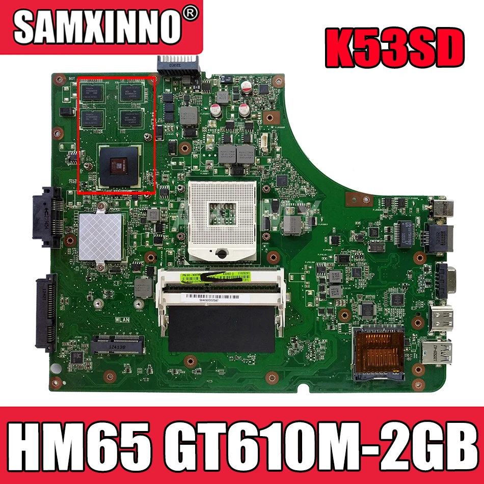 

Материнская плата Akemy K53SD REV5.1 для ноутбука ASUS K53SD A53S X53S