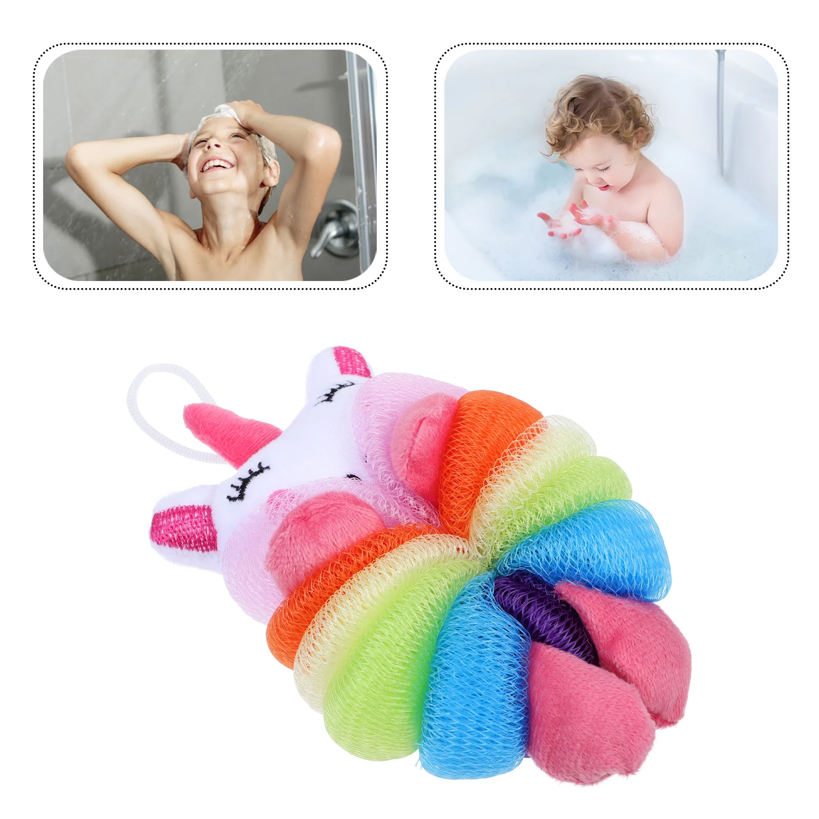 

Bath Ball Scrubber Body Flowers Balls Skin Friendly Lovely Scrubbers Shower Tools Baby Supple