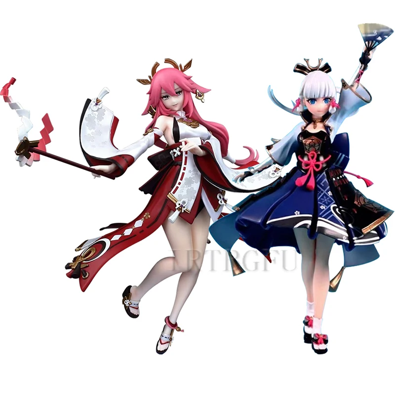 

Anime Genshin Impact Figure Yae Miko Grand Narukami Shrine Miko Hu Tao Gan Yu PVC Action Figure Collection Model Toys Doll Gifts