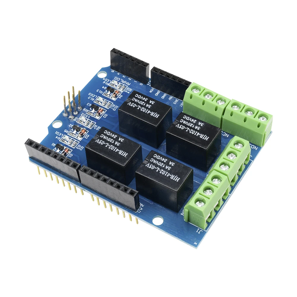 4-канальный модуль для Arduino плата расширения питания красный индикатор