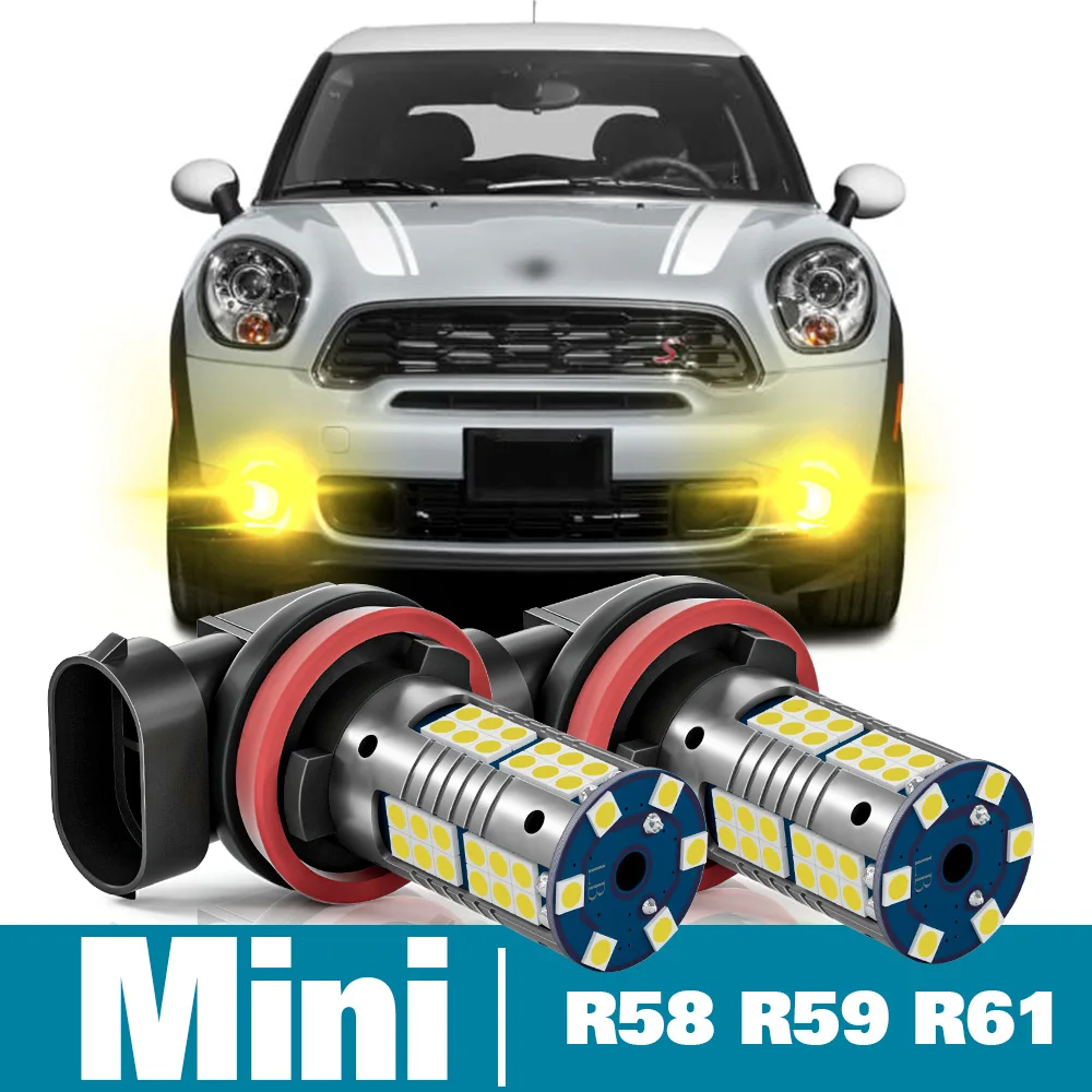 

2pcs LED Fog Light For Mini Cooper Coupe R58 Paceman R61 Roadster R59 Accessories 2011 2012 2013 2014 2015 2016