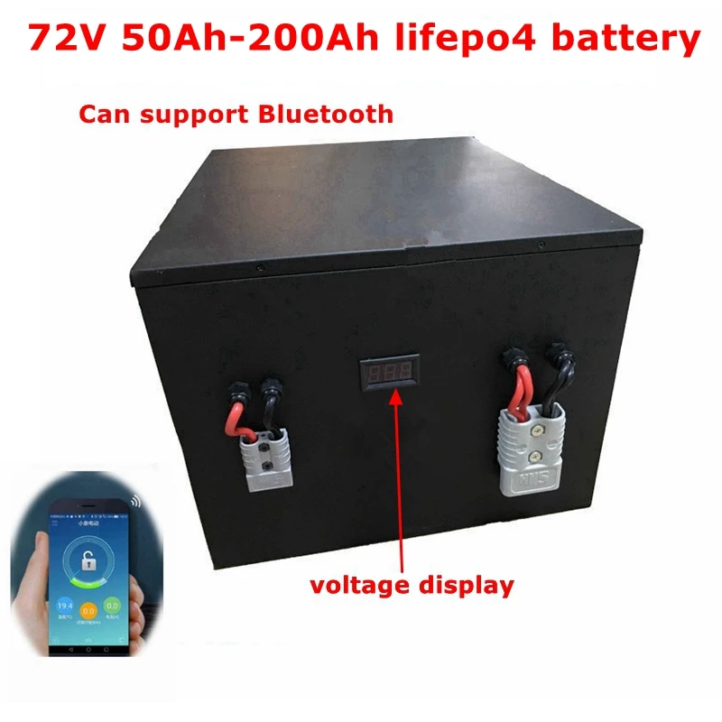 

MLG lithium 80Ah 72V 100Ah 200Ah 120Ah 150Ah lifepo4 battery BMS deep cycle for 7000W scooter Motorcycle inverter + 10A charger