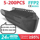 5-200 шт. FPP2 маска FFP2 Mascarillas KN95 маска для рыб fpp2 одобренный Респиратор маска для лица тушь для ресниц kn95 mascarilla fpp2 homologada