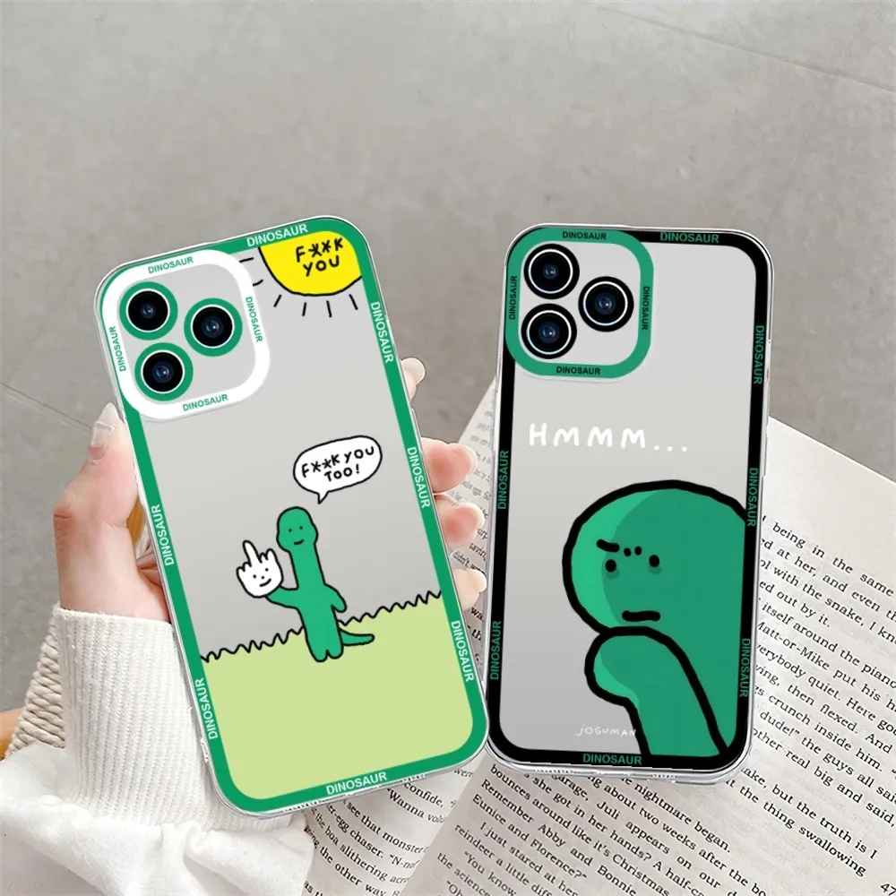 Детский симпатичный чехол для телефона в виде динозавра iPhone 11 12 Mini 13 14 15Pro Max