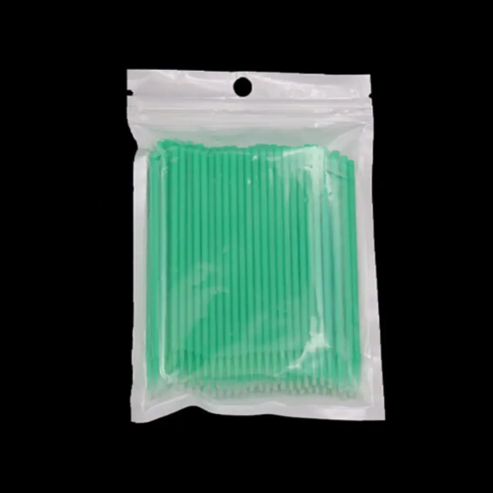 

2019 New 100Pcs/1 Pack Disposable Plastic Makeup Brushes Swab Microbrushes Eyelash Extension Lint Free Tool
