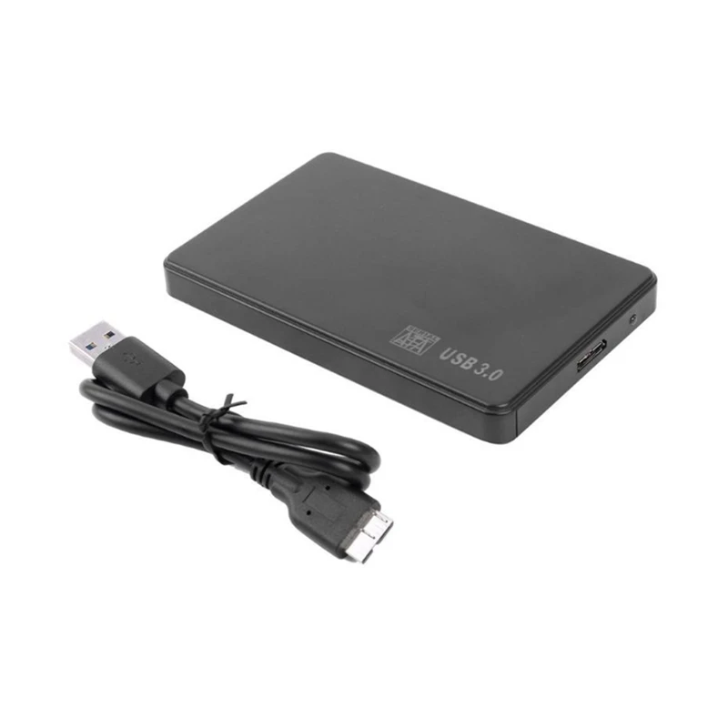 2.5 Inch Hard Disk Case USB 3.0 to SATA 3.0 SSD HDD Enclosure Case Plug and Play Supports 3TB Hard Drive Box