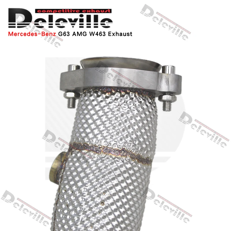 Выпускной коллектор OEM из нержавеющей стали для Mercedes-Benz G63 AMG W463 2013-2019, прямой, без ограничений по потоку (art.: 3920db016e7d2) - 3920db016e7d2