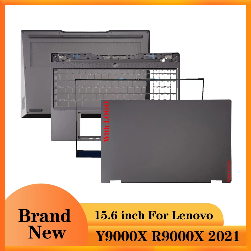 Задняя крышка для ноутбука/передняя панель/Упор для рук/Нижняя крышка для Lenovo Rescue er Y9000X R9000X 2021R Legion S7 Slim 7 7i 15ACH6, серый