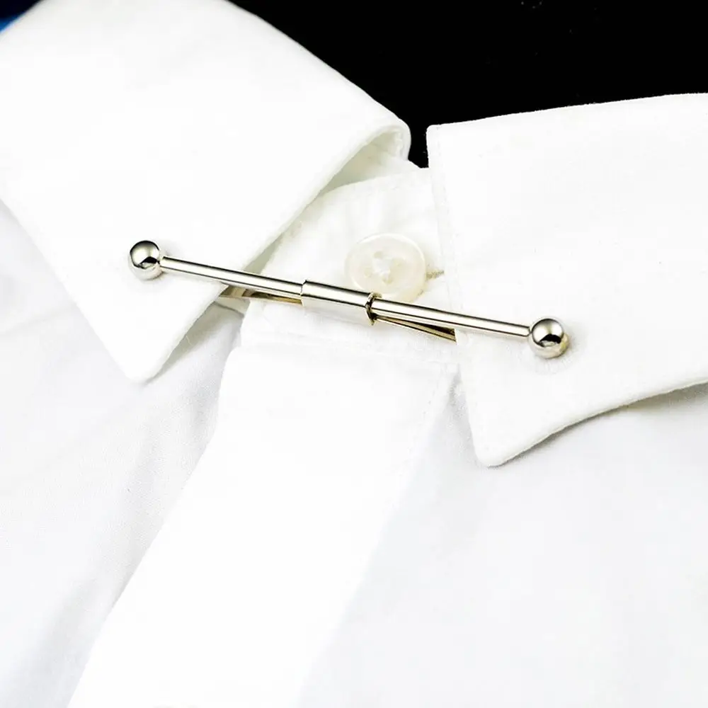 

Cross Pendent Multi-color Non-injury Clothing Tassel Neckwear Accessories Women Collar Bar Tie Clip Men Collar Clip