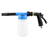 portable 1l car wash foam sprayer foamer household low pressure foaming spray kettle for motorcycle red