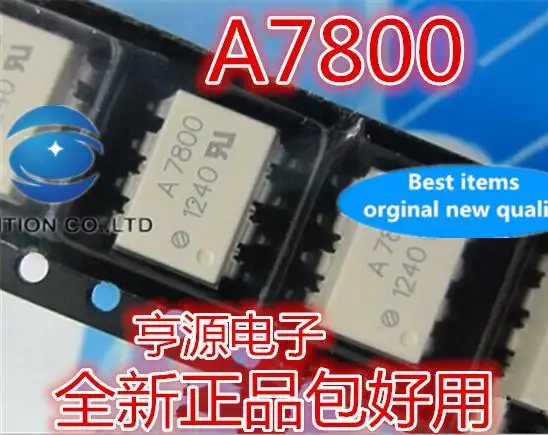 

10pcs 100% orginal new in stock A7800 A7800A HCPL-7800 HCPL7800 optocoupler patch SOP-8