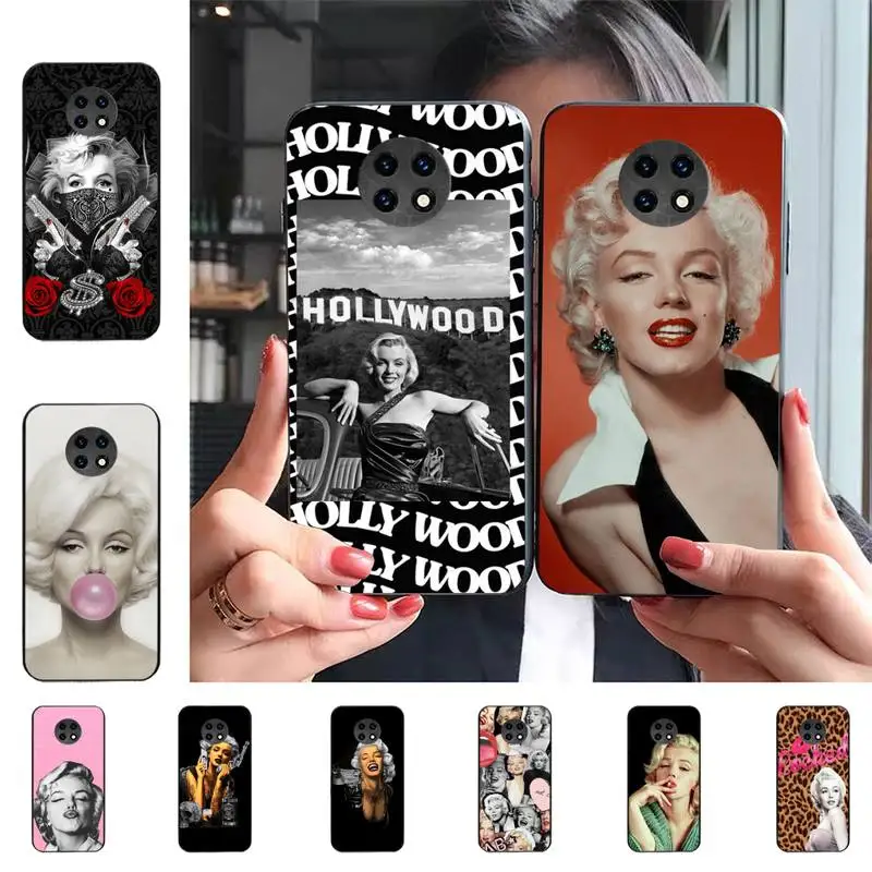 

Marilyn Monroe With a Cat Phone Case For Redmi 9 5 S2 K30pro Silicone Fundas for Redmi 8 7 7A note 5 5A Capa