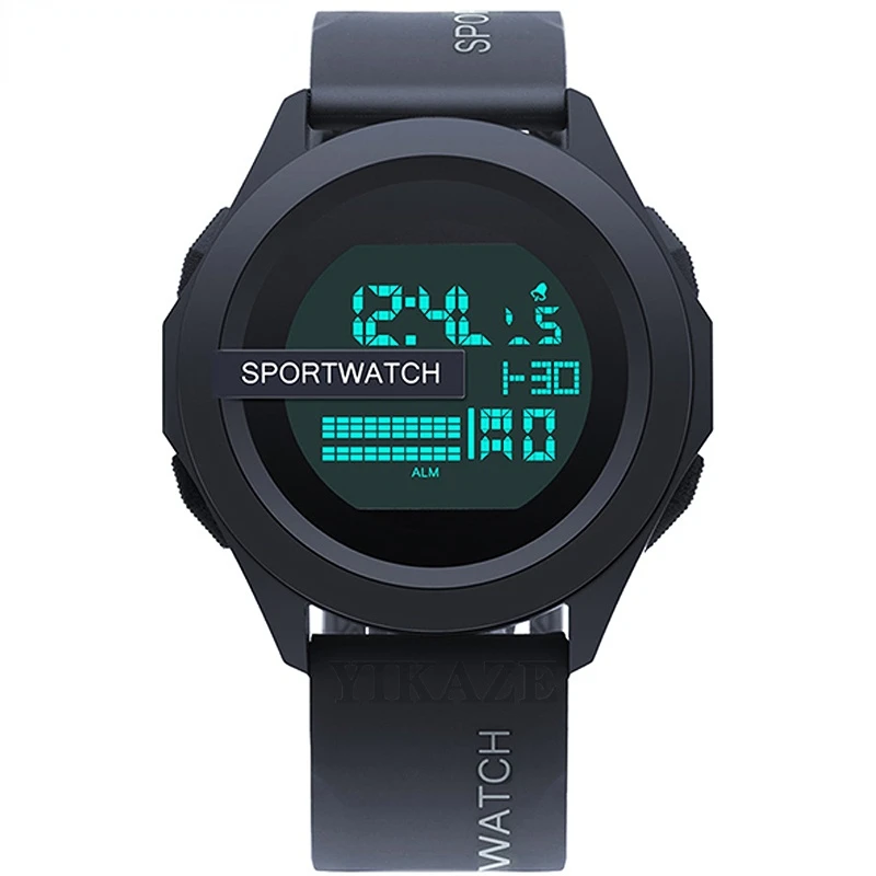 

Часы наручные мужские цифровые, спортивные многофункциональные водонепроницаемые светящиеся электронные в стиле милитари, для детей и мужчин