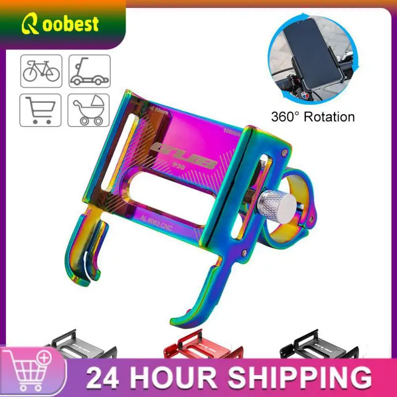

Motorcycles Bicycle Phone Holder Aluminum Alloy 360° Rotatable Phone Bracket Riding Navigation Phone Holder For 6-10cm Phone