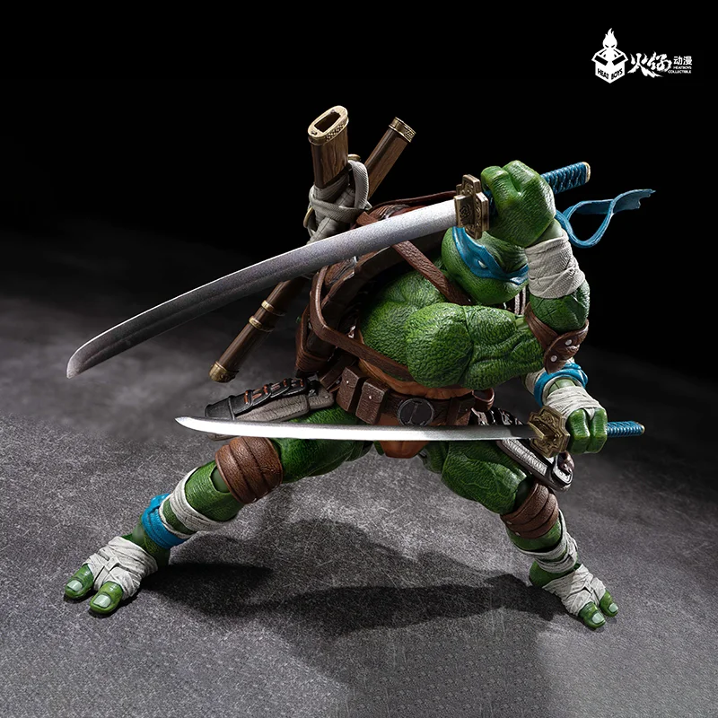 Фото Фигурка HEATBOYS Ninja Turtles: Леонардо, 20 см, аниме-фигурка, подвижная модель, коллекционная настольная статуэтка, игрушка, подарок №3