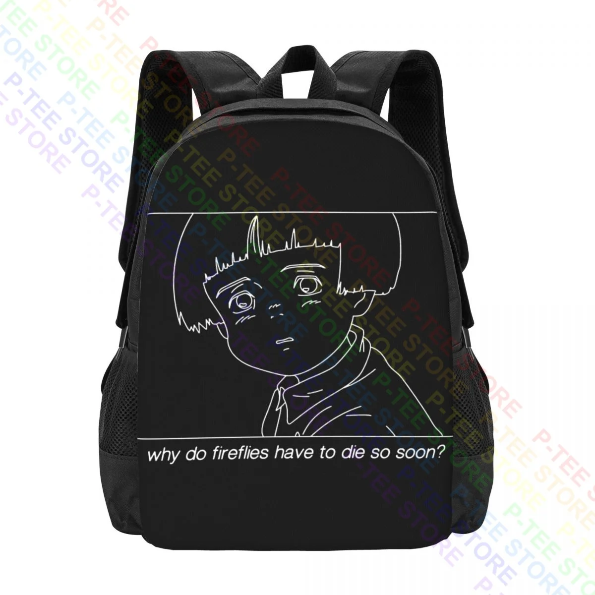 Большая складная школьная спортивная сумка с гравировкой светлячков