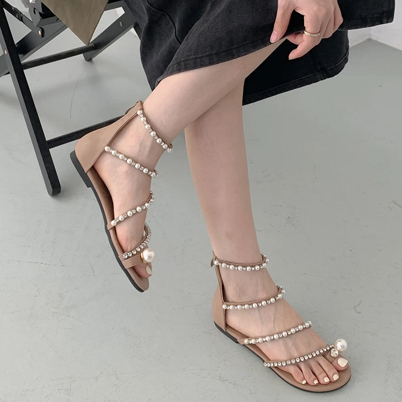 

Women Shoes Sandals Fashion Flats Ladies Comfort Casual Outside Sandals Women Shoes 2022 Summer New Cover Heel Female Shoes