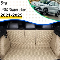 trunk mat for byd yuan plus atto 3 20212023 waterproof pads leather car rear trunk mats car tank organizer mat car accessories
