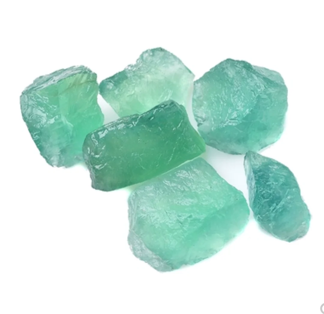 

Natural green fluorite Natural green fluorite raw stone 500g